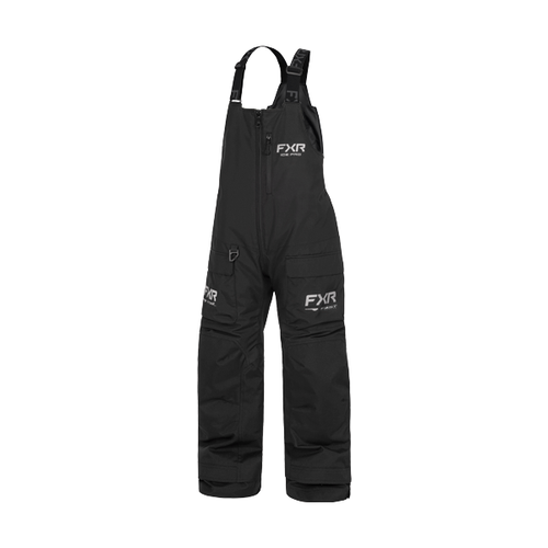 Pantalon de Motoneige Excursion FX Bib Junior/FXR/noir, de face