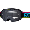 Lunette de Motocross Maverick Prime, Noir/Bleu, de face
