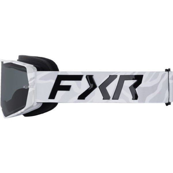 Lunette de Motocross FXR Factory,  Blanc, de côté