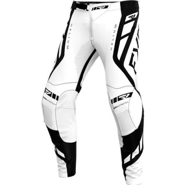 Pantalon de Motocross Helium 25.7 Blanc/Noir de face