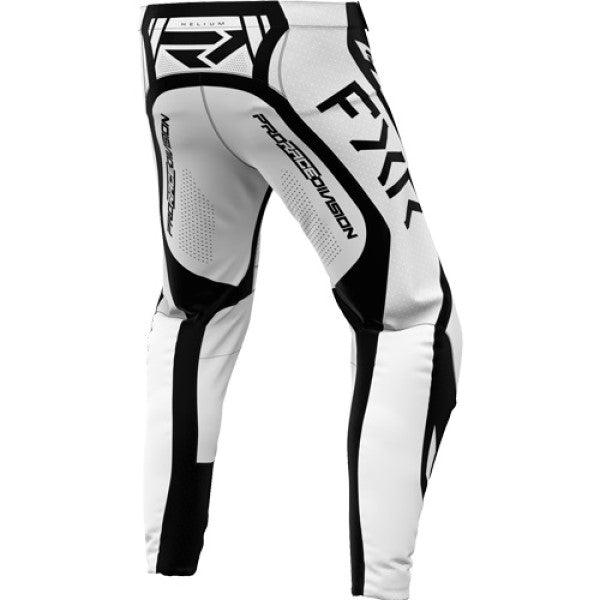 Pantalon de Motocross Helium 25.7 Blanc/Noir de dos