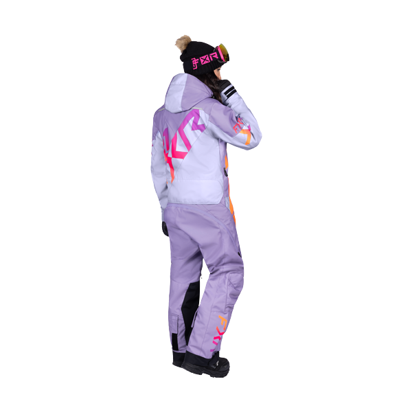 Ensemble de Motoneige Cold Cross CX Lite Femme/FXR/mauve, de dos