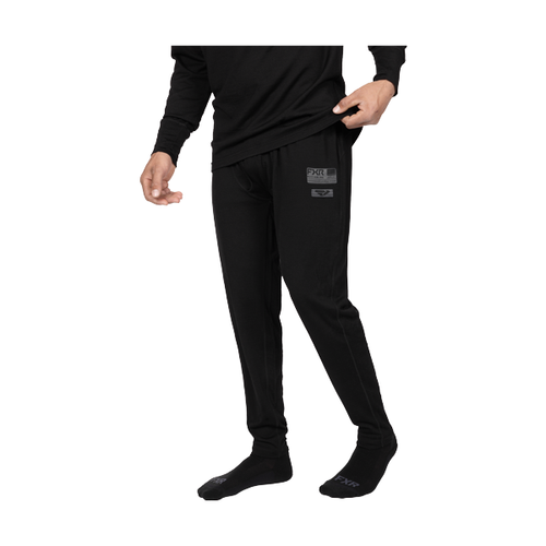 Pantalon Sous-Vêtement de Motoneige Vapor Merino/FXR/noir, de face