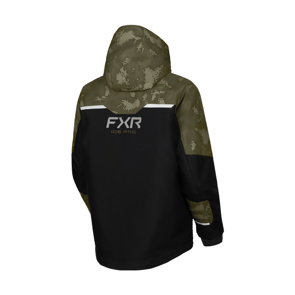 Manteau de Motoneige Excursion FX Junior/FXR/noir; camo; de dos
