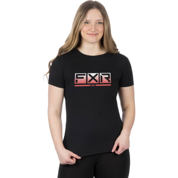 T-Shirt Podium Premium Femme FXR Noir, de face