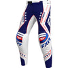 Pantalon de Motocross Revo Patriot MX 26.5 Bleu/Blanc, de face