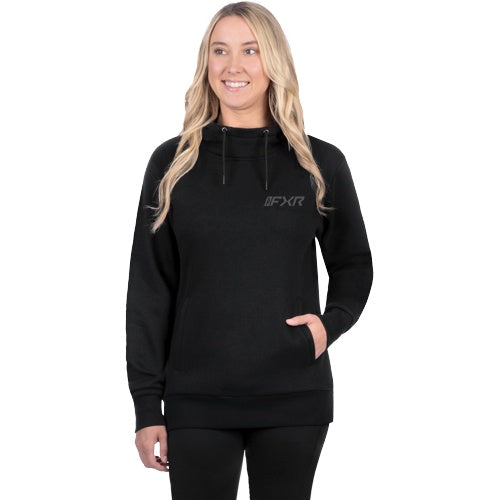 Coton Ouaté Mitered Cotton Femme Noir, de face