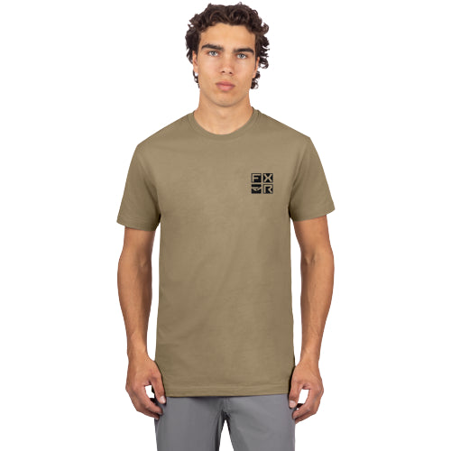 T-Shirt Brandable Premium Beige, de face