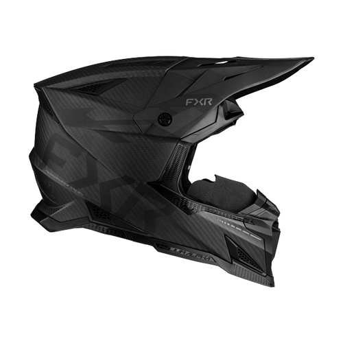 Casque de Snowcross Helium Alpha Carbon Mips/FXR/gris, coté droit