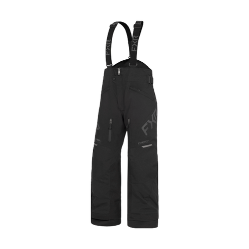 Pantalon de Motoneige Helium Enfant/FXR/noir Ops, de face