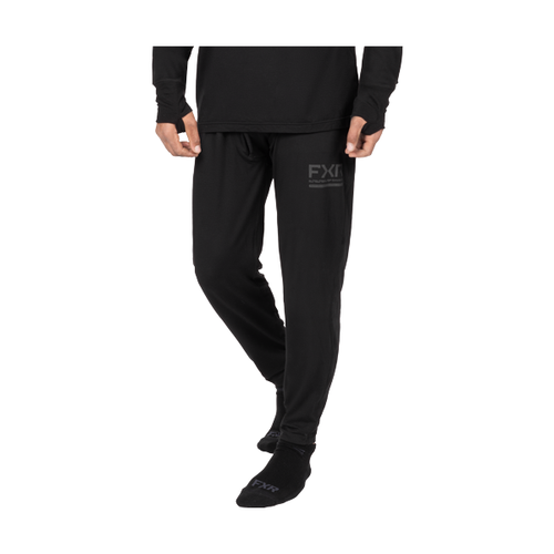 Pantalon Sous-Vêtement de Motoneige Surge Bamboo/FXR/noir, de face