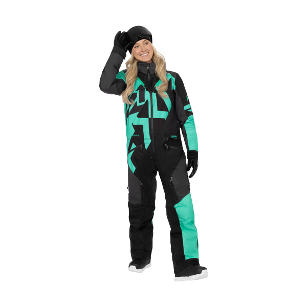 Ensemble de Motoneige Cold Cross CX FAST Isolé Femme/FXR, de face