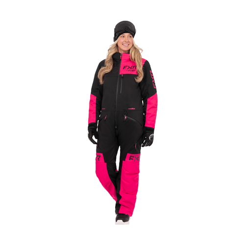 Ensemble de Motoneige Revo F.A.S.T. Femme/FXR/Noir fushia, de face
