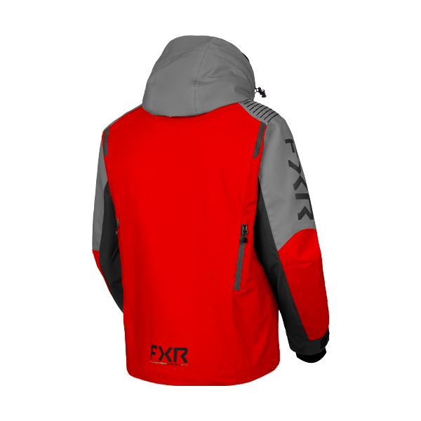 Manteau de Motoneige Vertical MTX Lite/FXR, rouge/gris/de dos
