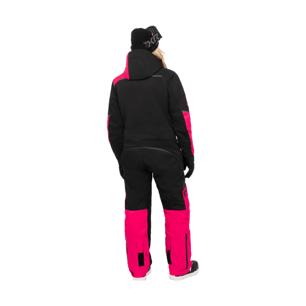 Ensemble de Motoneige Revo F.A.S.T. Femme/FXR/Noir fushia, de dos