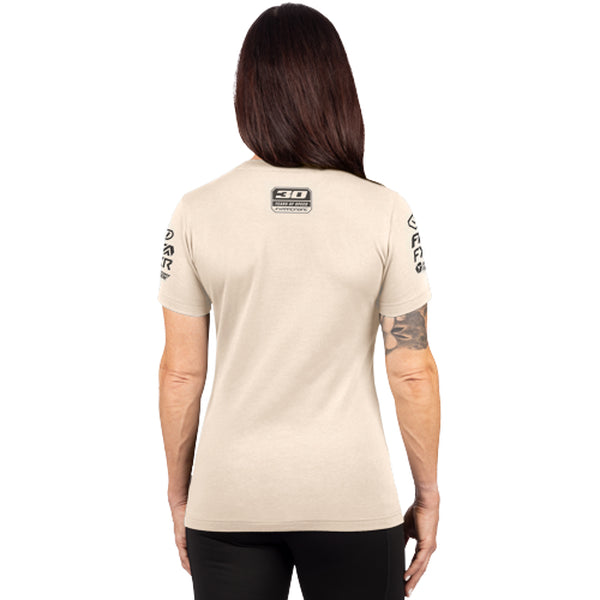 T-Shirt Race Division Premium Femme Sable, de dos
