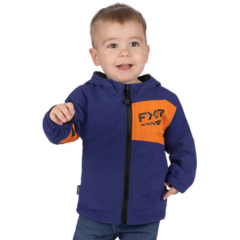 Manteau Ascend Réversible Enfant Bleu/Orange, de face