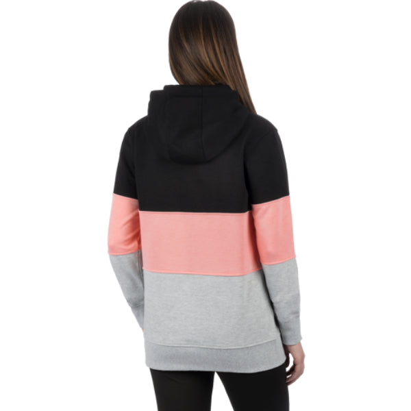 Coton Ouaté Stripe Femme FXR Gris/Rose, de dos