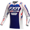 Chandail de Motocross Revo Patriot MX 26.5 Bleu/Blanc, de face
