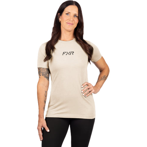 T-Shirt Pedigree Premium Femme Sable, de face