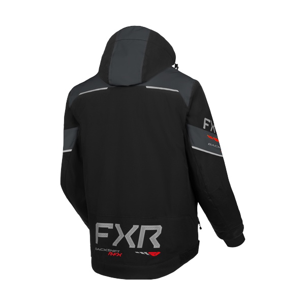 Manteau de Motoneige Backshift R-FX 2-en-1/ noir, gris, rouge/de dos