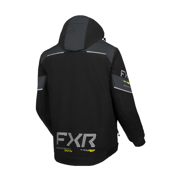 Manteau de Motoneige Backshift R-FX 2-en-1/ noir, jaune/de dos