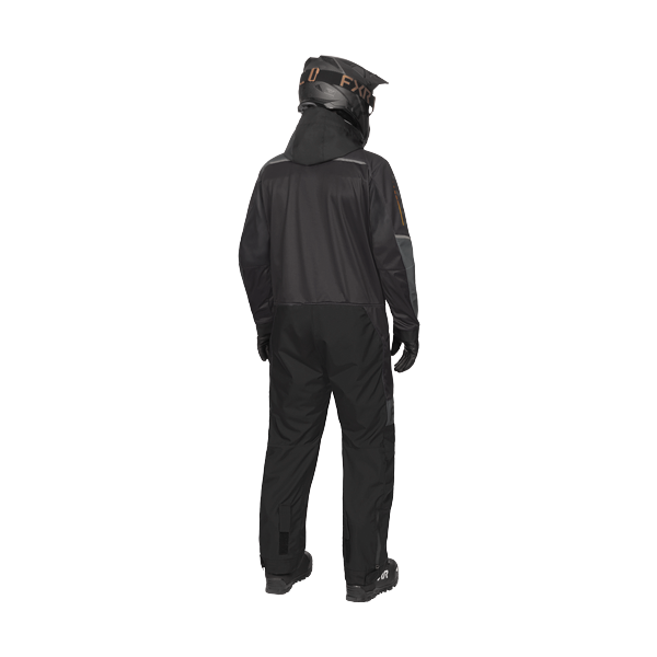 Ensemble de Motoneige Revo Fast/FXR/noir gris, de dos