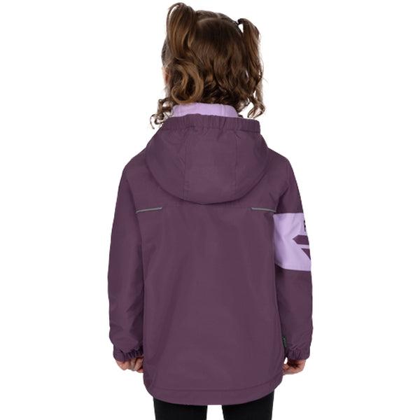 Manteau Ascend Réversible Enfant Mauve, de dos