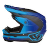 Casque de Motocross ATR-3 Pure Carbone Bleu, côté gauche