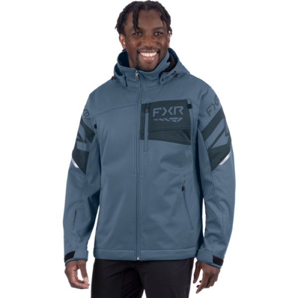 Veste de Motoneige Ascend/FXR, bleu clair, de face