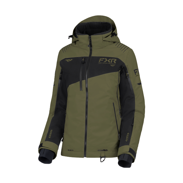 Manteau de Motoneige Edge 2-in-1 Femme/FXR/vert; de face