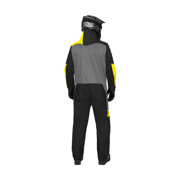 Ensemble de Motoneige Revo Fast/FXR/jaune, noir, de dos