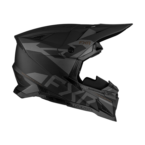 Casque de Snowcross Helium Alpha/FXR/ noir ops, coté droit