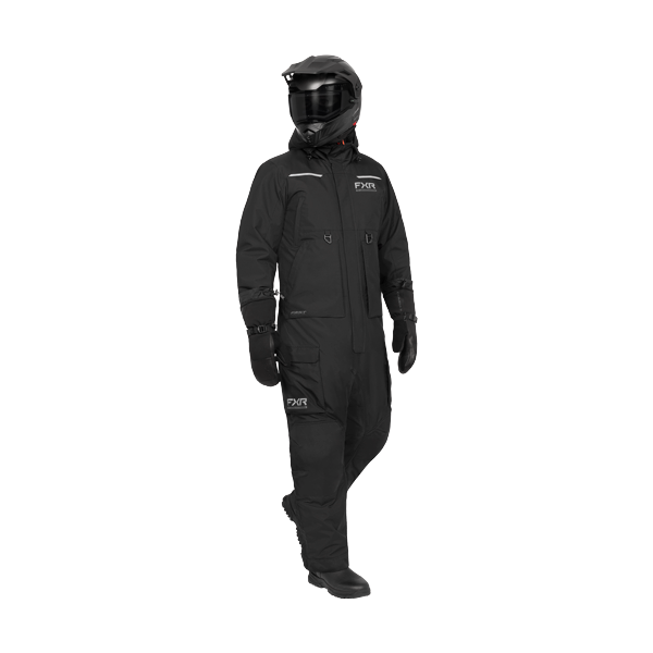 Ensemble de Motoneige Evolution/FXR/Noir, de face