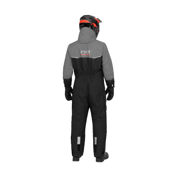 Ensemble de Motoneige Evolution/FXR/Noir, gris, de dos