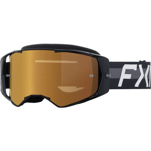 Lunette de Motocross FXR Factory Noir, de face