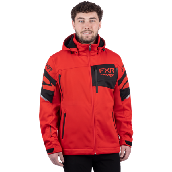 Veste de Motoneige Ascend/FXR, rouge, de face