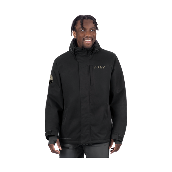Manteau de Motoneige Ascend/FXR/Noir, de face