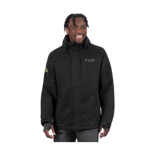 Manteau de Motoneige Ascend/FXR/Noir, de face