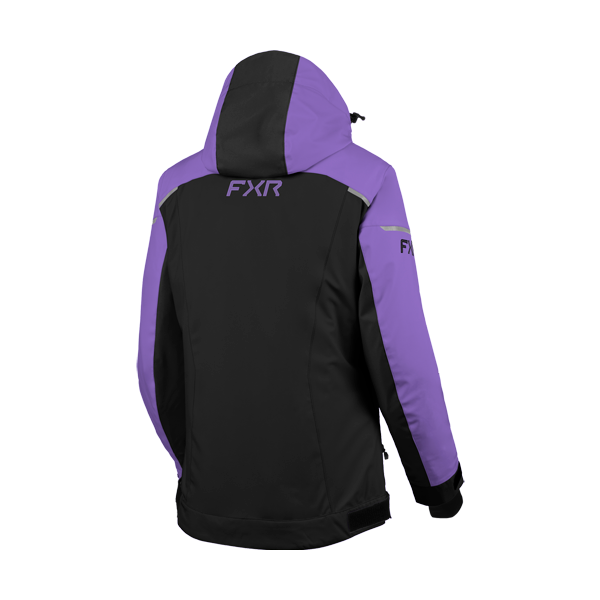 Manteau de Motoneige Velocity R-FX Femme /noir,mauve,  de dos