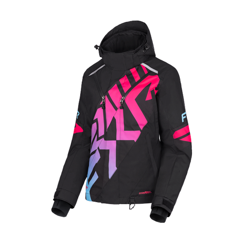 Manteau de Motoneige Cold Cross CX Fast Femme/FXR/Noir, bleu, de face