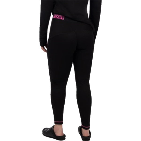 Pantalon Vapour Merino Femme Noir/Rose Derrière