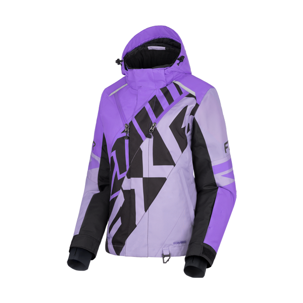 Manteau de Motoneige Cold Cross CX Fast Femme/FXR/ mauve, noir, de face