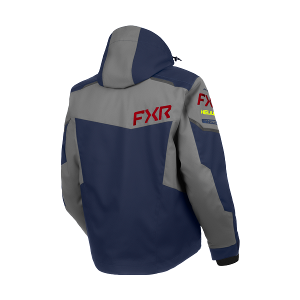 Manteau Helium X 2-in-1  bleu, rouge, de dos
