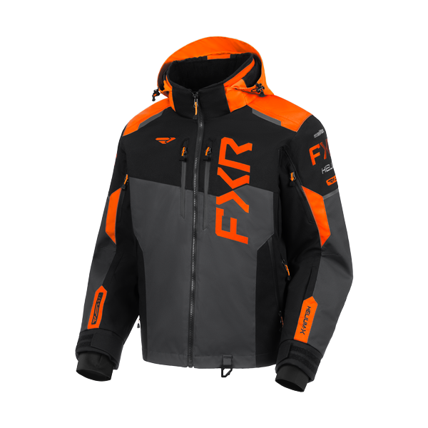 Manteau Helium X 2-in-1  orange, de face