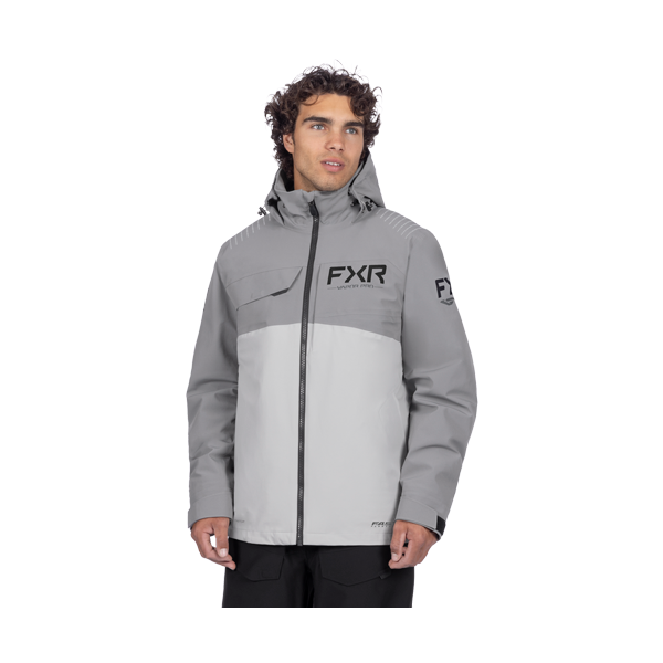 Manteau Isolé Vapor Pro /FXR/gris clair, de face