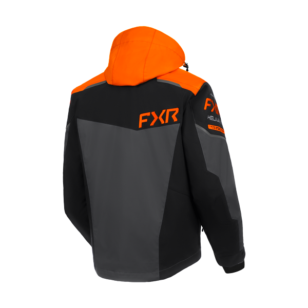 Manteau Helium X 2-in-1  orange, de dos
