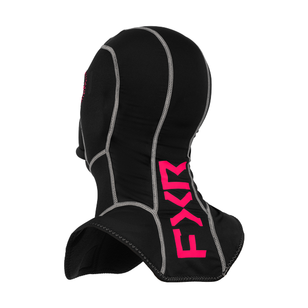 Cagoule de Motoneige Cold-Stop Anti-Fog Junior/FXR/noir fushia, de dos