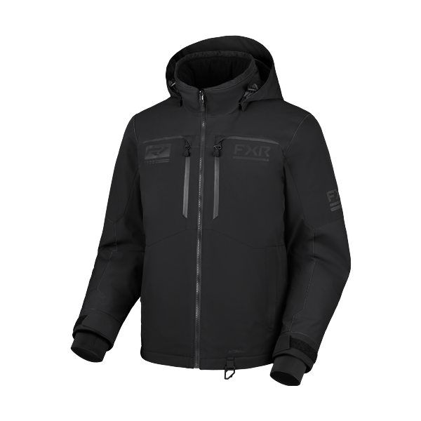 Manteau de Motoneige Hydrogen/FXR/Noir mat, de face 
