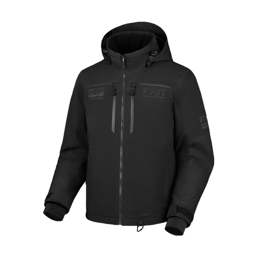 Manteau de Motoneige Hydrogen/FXR/Noir mat, de face 
